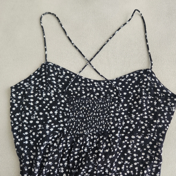 Oak + Fort Black Floral Summer Dress - Picture 2 of 3